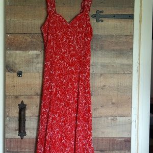 Dress Barn Long Ruffle Strap Size 10 Dress